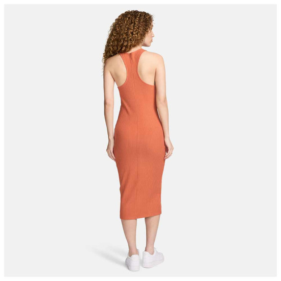 Nike Γυναικείο φόρεμα Sportswear Chill Knit Ribbed Midi Dress